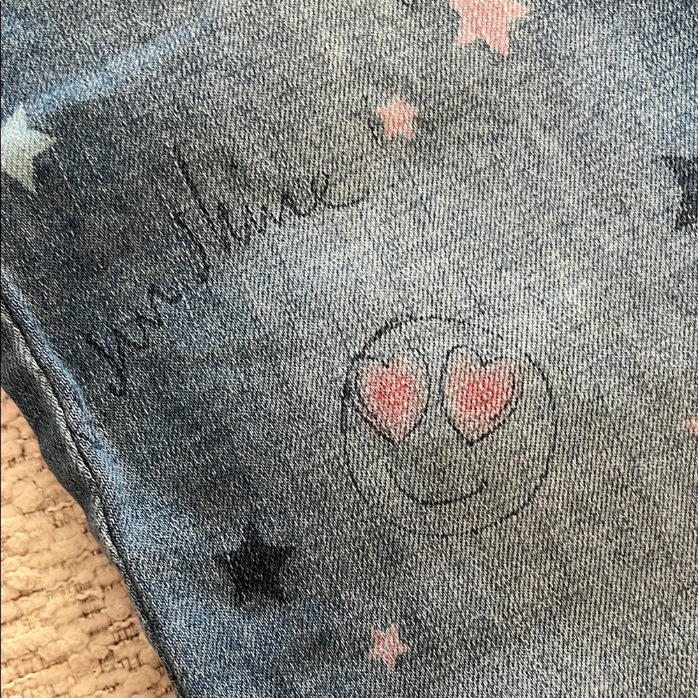 GAP Blue Jeggings with Distressed Artistic Design - Picture 5 of 8